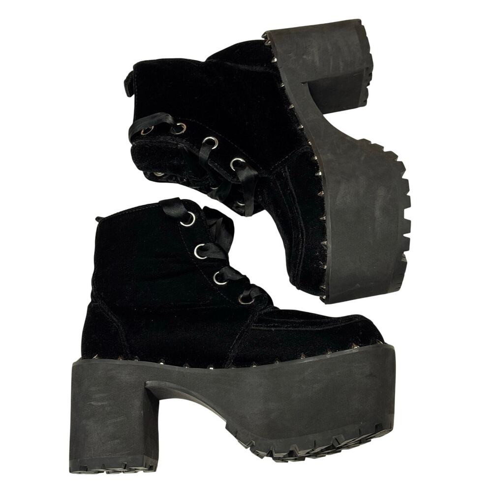 T.U.K. Tuk Ladies Shoes Black  Nosebleed Boot size 6